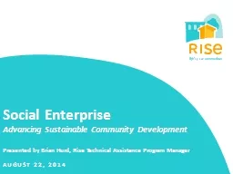 Social Enterprise Advancing Sustainable Community Development
