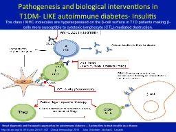 Pathogenesis  and biological interventions in