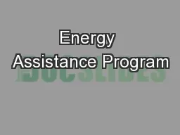 Energy Assistance Program