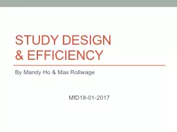 Study design  & EFFICIENCY