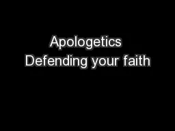 Apologetics Defending your faith