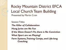 Rocky Mountain District EFCA