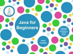 Java for  Beginners Chris Coetzee
