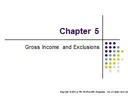 Chapter 5 Gross Income and Exclusions