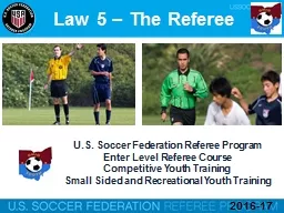 U.S. Soccer  Federation Referee Program
