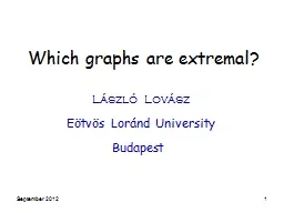 Which graphs are extremal?