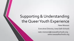   Supporting & Understanding the Queer Youth Experience