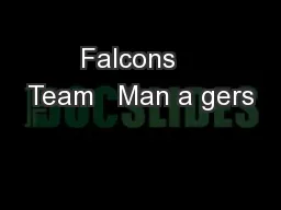 Falcons   Team   Man a gers
