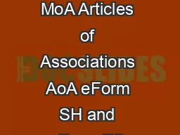Page of  State wise stamp duty rules for eForm INC  INC  Memorandum of Association MoA Articles of Associations AoA eForm SH and eForm FC Stamp duty rules for INC  INC  MoA AoA and SH Name of state un