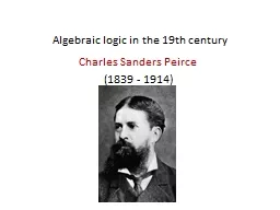 Algebraic logic in the 19th century