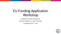 EU Funding Application Workshop