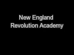 New England Revolution Academy