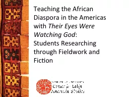 Teaching  the African Diaspora in the Americas with