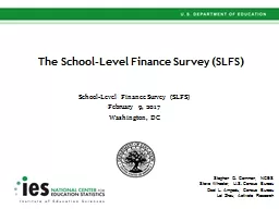 School-Level Finance Survey (SLFS)