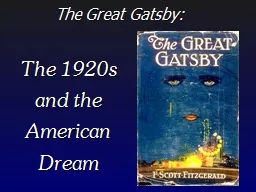 The Great Gatsby: The 1920s