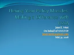 Flexing Your Policy Muscles: Making a Difference with ESSA