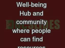 Sheffield Flourish:  A  Digital Well-being Hub and community where people can find resources