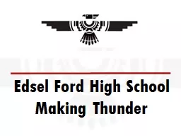 Edsel Ford High School Making Thunder