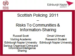 Scottish Policing 2011