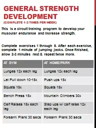 General strength development