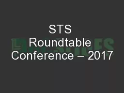 STS Roundtable Conference – 2017