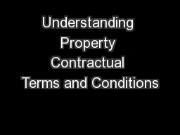 Understanding Property Contractual Terms and Conditions