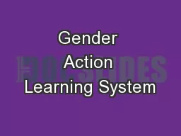 Gender Action Learning System