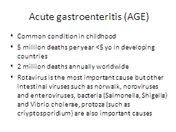 Acute   gastroenteritis  (AGE)