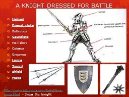 A KNIGHT DRESSED FOR BATTLE