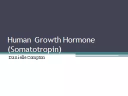Human Growth Hormone (Somatotropin)