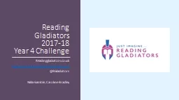 Reading Gladiators   2017-18
