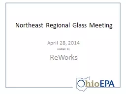 Northeast Regional Glass Meeting