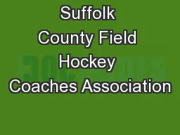 Suffolk County Field Hockey Coaches Association