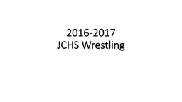 2016-2017  JCHS Wrestling