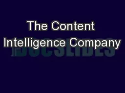 The Content Intelligence Company