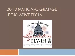 2013 National Grange Legislative Fly-In