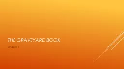 The Graveyard Book  Chapter 1