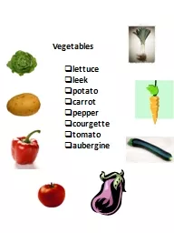 Vegetables lettuce leek potato