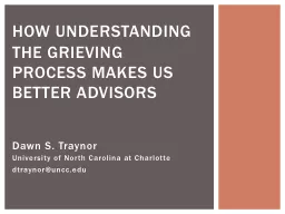 Dawn S. Traynor University of North Carolina at Charlotte