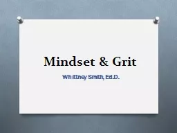 Mindset & Grit Whittney Smith,