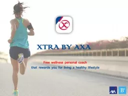 XTRA BY AXA  Free wellness personal coach