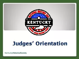 Judges’ Orientation Thank you!