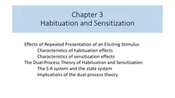 Chapter  3 Habituation and Sensitization