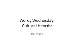 Wordy  Wednesday: Cultural