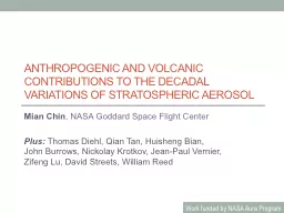 Anthropogenic and volcanic