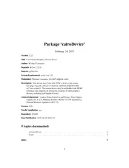 Package cairoDevice February   Version