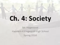 Ch. 4: Society Haddam-Killingworth