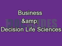 Business & Decision Life Sciences