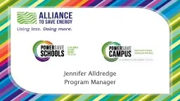 Jennifer  Alldredge Program Manager