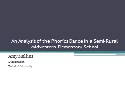 An Analysis of the Phonics Dance in a Semi-Rural Midwestern Elementary School